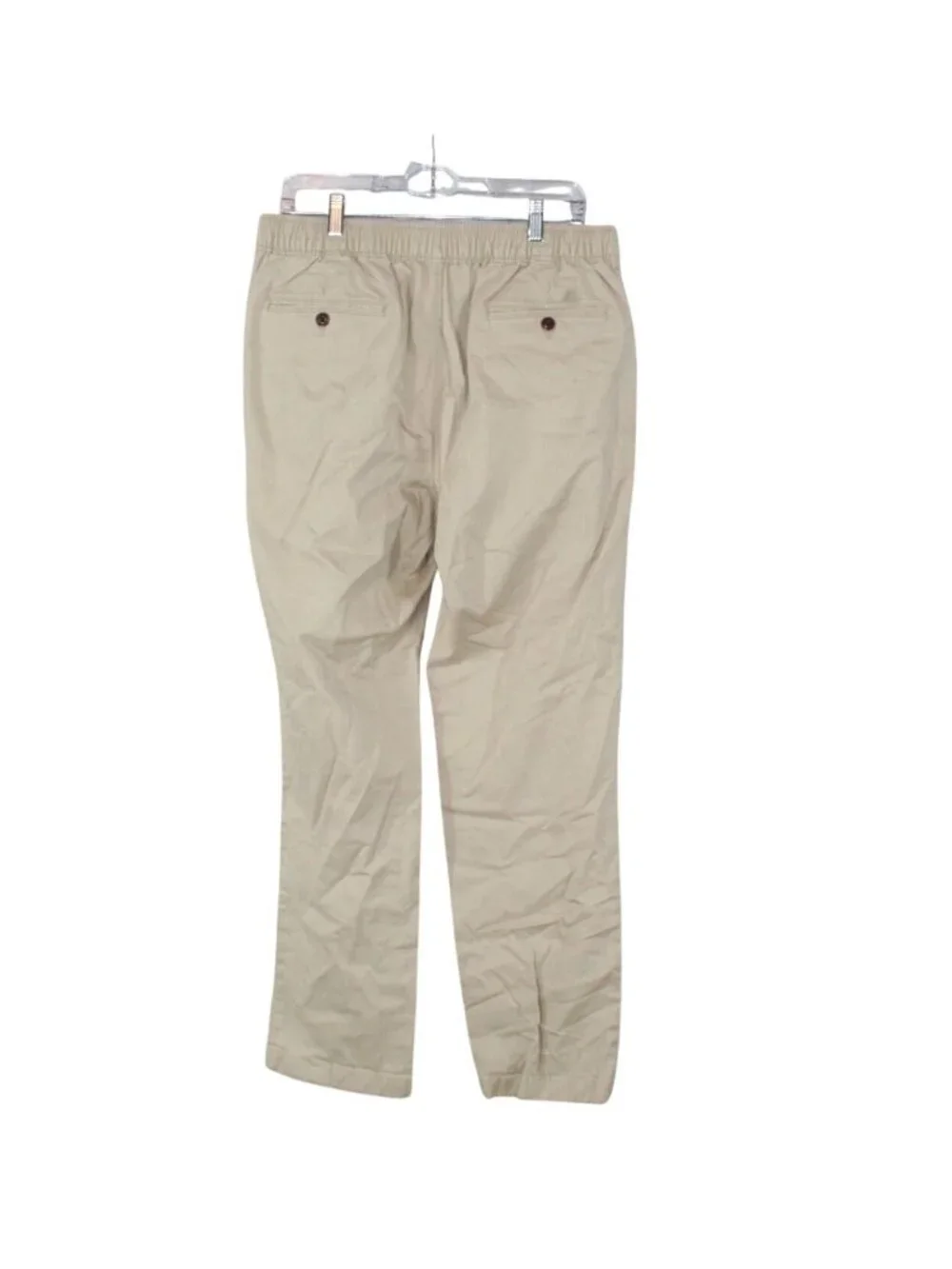 LL Bean Lakewashed Stretch Khakis Comfort Waist Standard Fit Straight Leg M 32